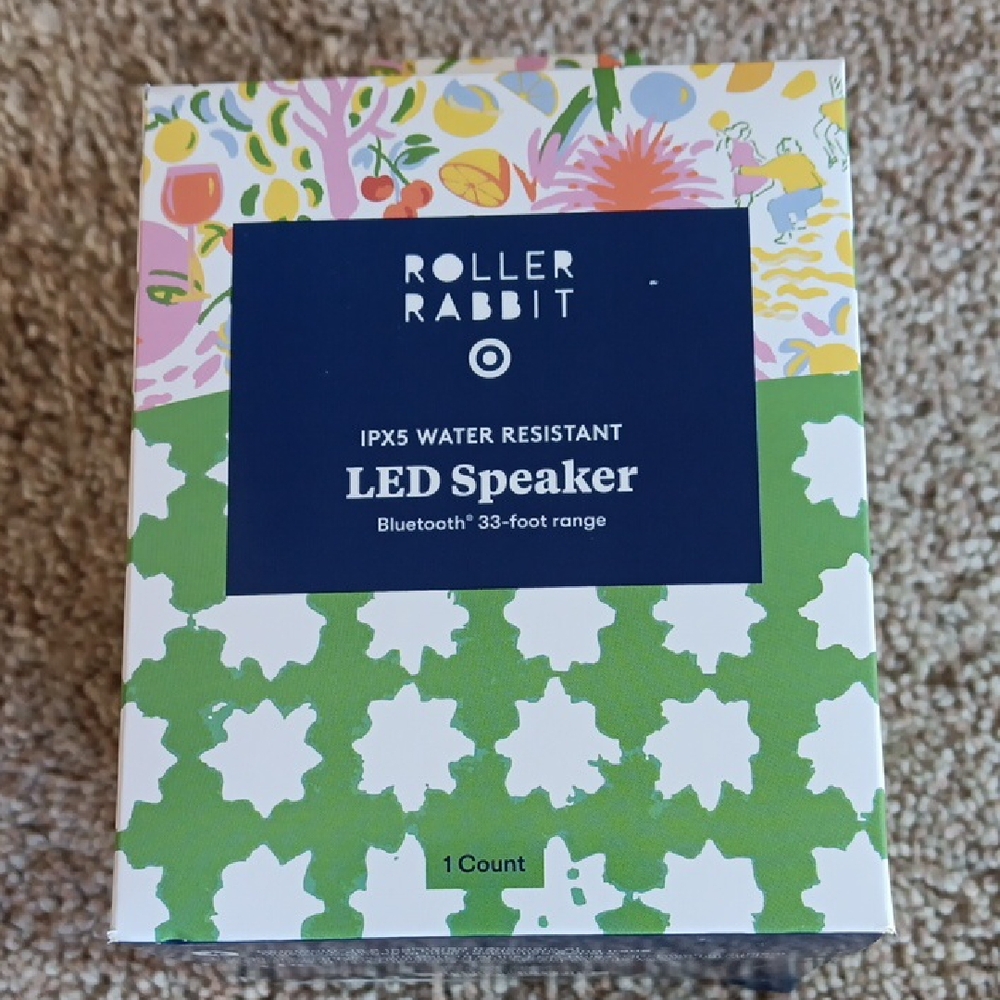 Roller Rabbit LED Speaker - Green & Navy